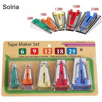 

Fabric Bias Tape Maker Tool Sewing Machine Fabric Bias Binding Foot Tape Maker Quilting Bias Binding Maker 6/9/12/18/25mm