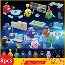 Bloques de construcción de figuras para niños, juguete de piezas de bloques de 8 unids/lote