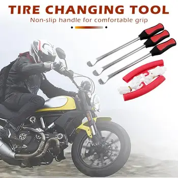 

Motorcycle Bicycle Tire Changing Levers Auto Spoon Tire Kit Tire Changing Lever Tools Rim Protector Professional Tire Repair Too