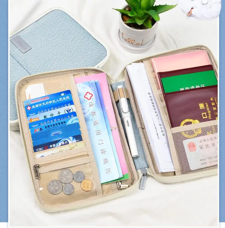 baby Medical record card storage bag pregnant women checkup information Document bag portable multi-function file Travel bag