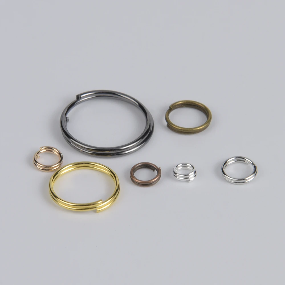 200pcs Double Loops Split Open Jump Rings Connectors For DIY Jewelry Finding