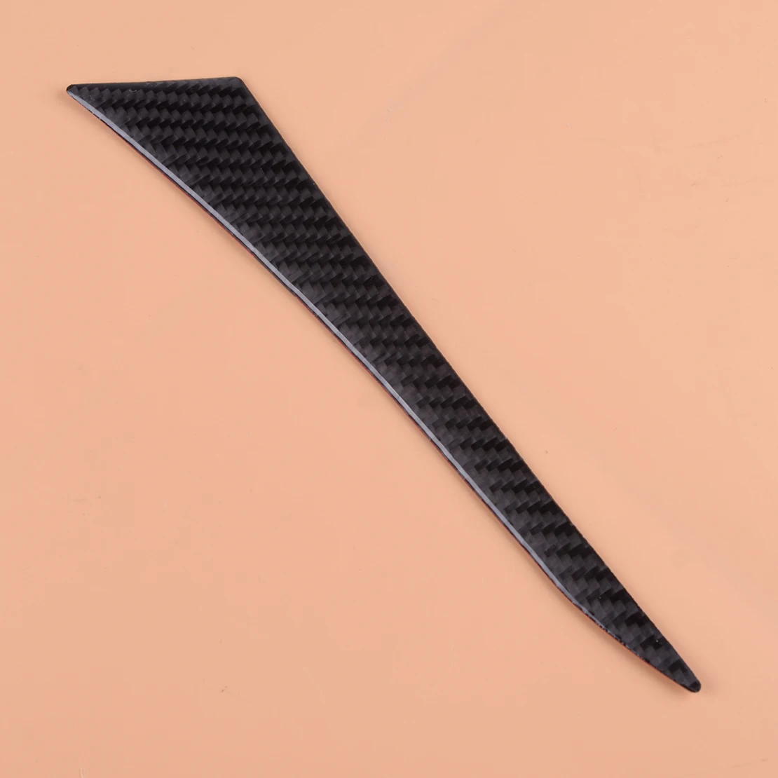 

DWCX Carbon Fiber Black Texture Dashboard Left Air Vent Side Eyebrow Decorative Strip Cover Trim fit for Infiniti Q50 2014-2018