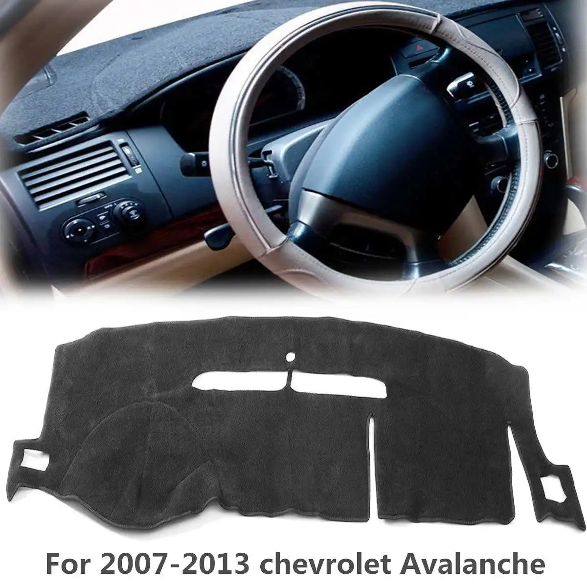 Тире коврик приборной панели крышки тире для Chevrolet Tahoe Лавина Silverado GMC Yukon Сьерра-2007 2008 2009 2010-2013