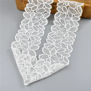 

Beautiful High Quality White Lace 5yards/lot Elastic Lace ribbon Trims Sewing crafts underwear decoration handmade accessories