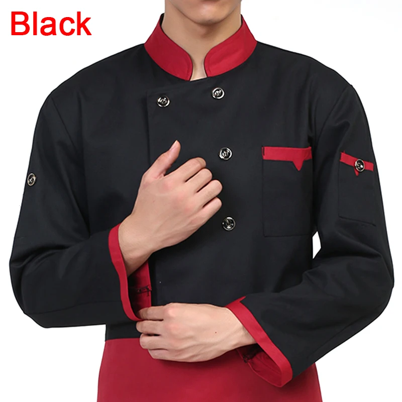 Пекарь бариста Рабочая форма официант Ресторан ClothesCook рубашка куртка с длинными рукавами китель повара
