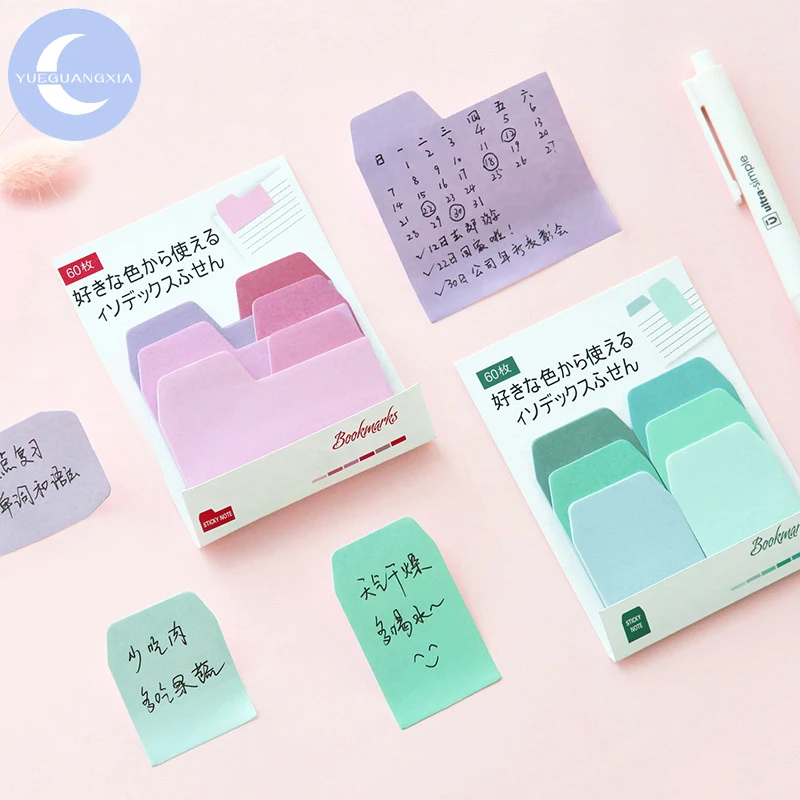 

6 Designs kawaii memo pad back to school stationary post it sticky notes office accessories to do list Writable memorandum