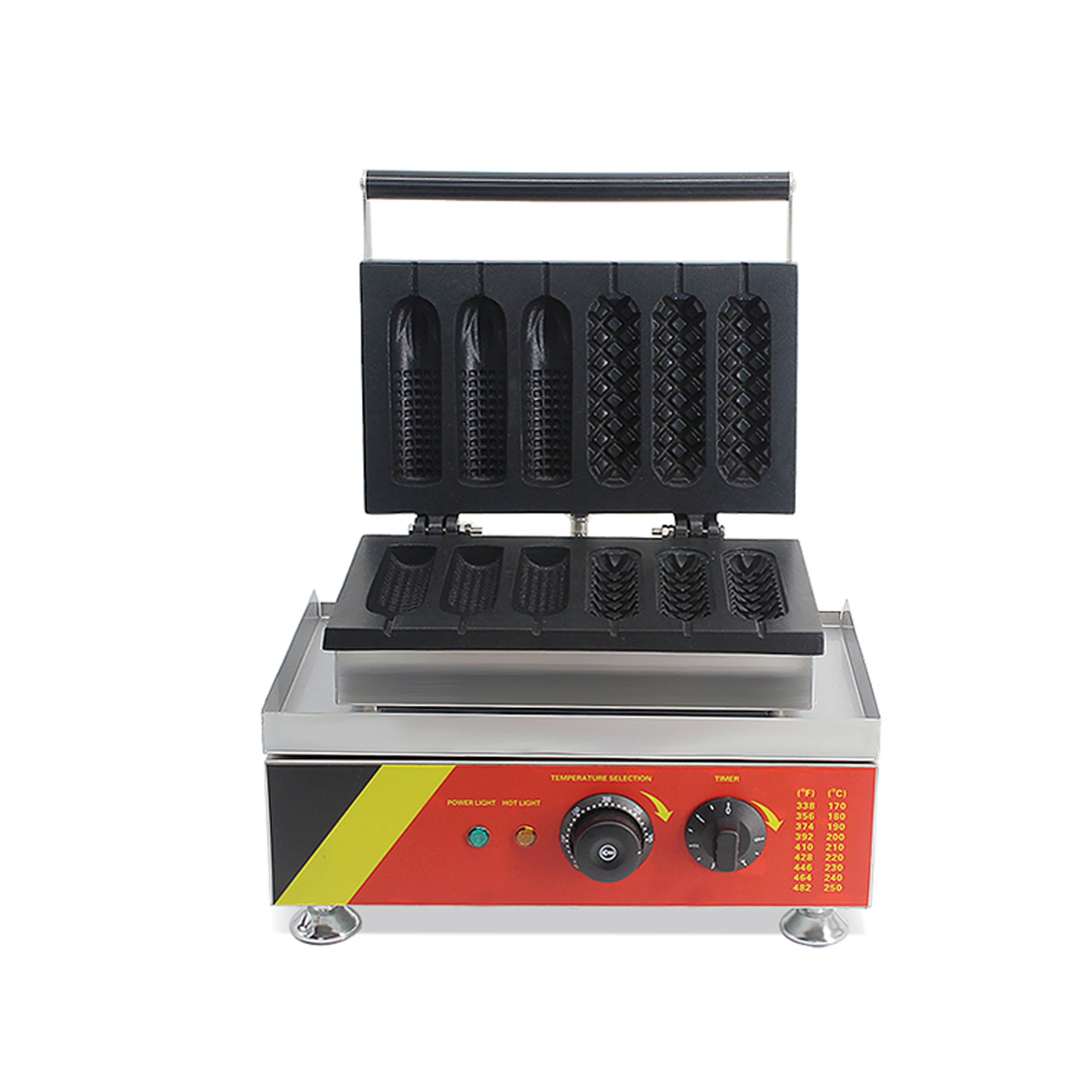 

Commercial Electric 6pcs Corn Shaped Muffin Hot Dog Waffle Maker Non-stick Waffle Making Machine Baking Equipment With CE