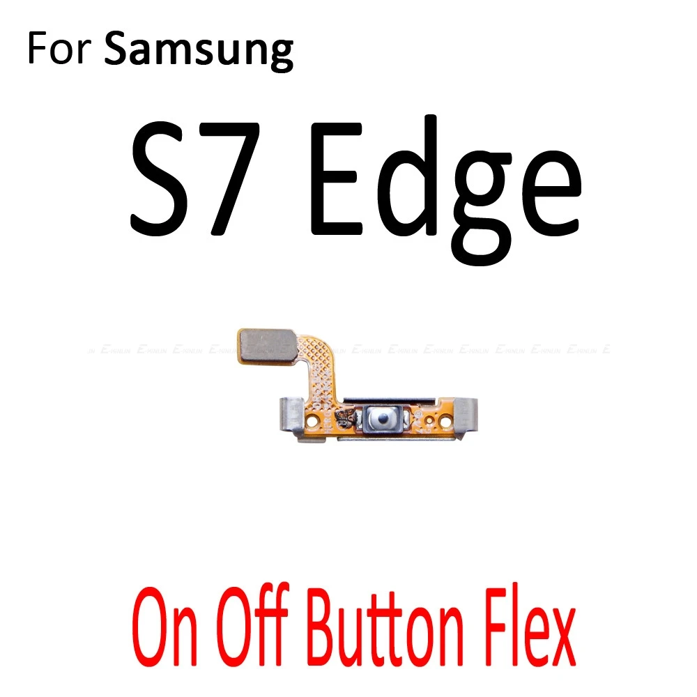 Для samsung Galaxy S7 Edge S8 S9 S10 Plus выключатель питания вкл/выкл кнопка громкости гибкий кабель - Цвет: S7 Edge On Off Flex