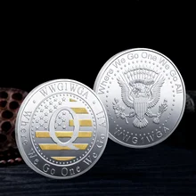 

American Commemorative Coins Where We Go One We Go All American Q Coins Silver Coins Collection Souvenirs