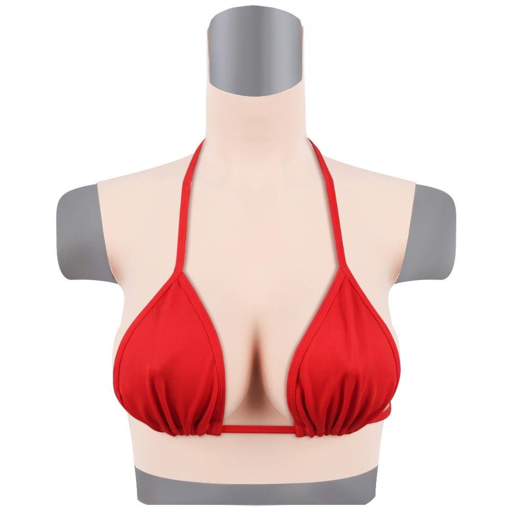 Silicone Breast Forms Soft Cotton Filled Fake Boobs For Crossdresser Transgender