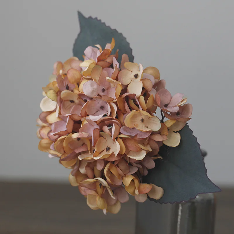 Elegant Retro Autumn Hydrangea Bouquet for Home and Event Decoration