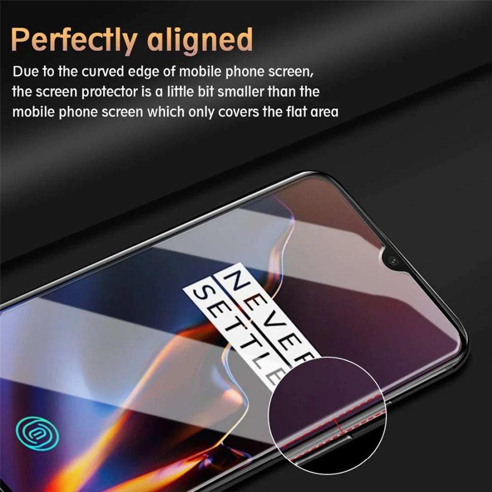 Полное покрытие закаленное стекло для oneplus 6 6T 7 7t профессиональная защитная