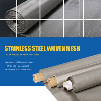 

304 Stainless Steel Mesh 50cm Width Food Filter Metal Net Filtration Woven Wire Sheet Screening Filter Home Kitchen Strainers