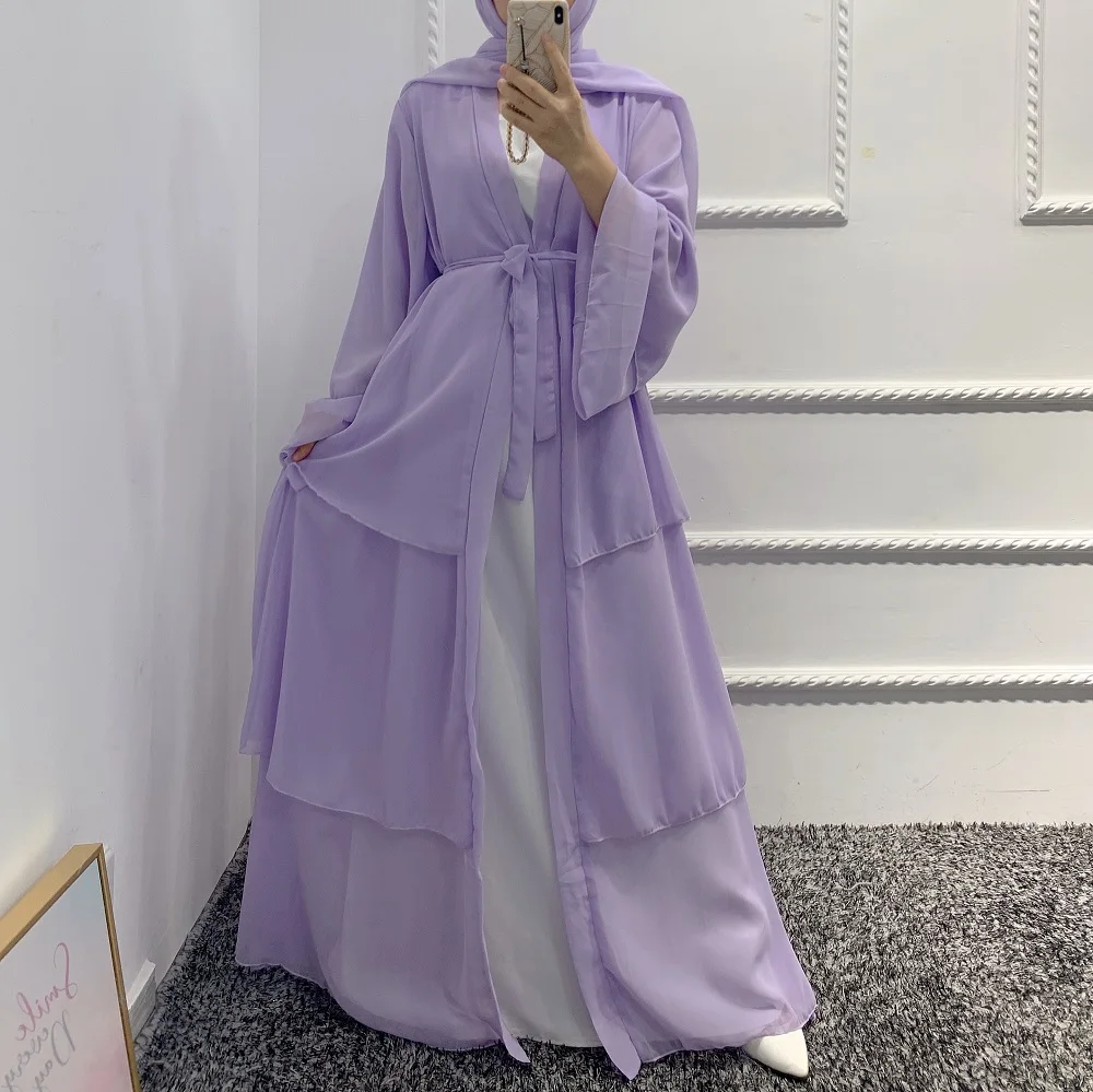 camadas abertas abaya kimono dubai kaftan muçulmano cardigan abayas vestidos mulheres casual robe femme caftan islam roupas