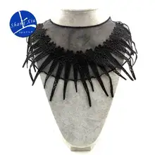 Вышивка шеи воротник diy Ложные воротнички Водорастворимая москитная сетка Женская бутоньерка трехмерные кружевные аксессуары