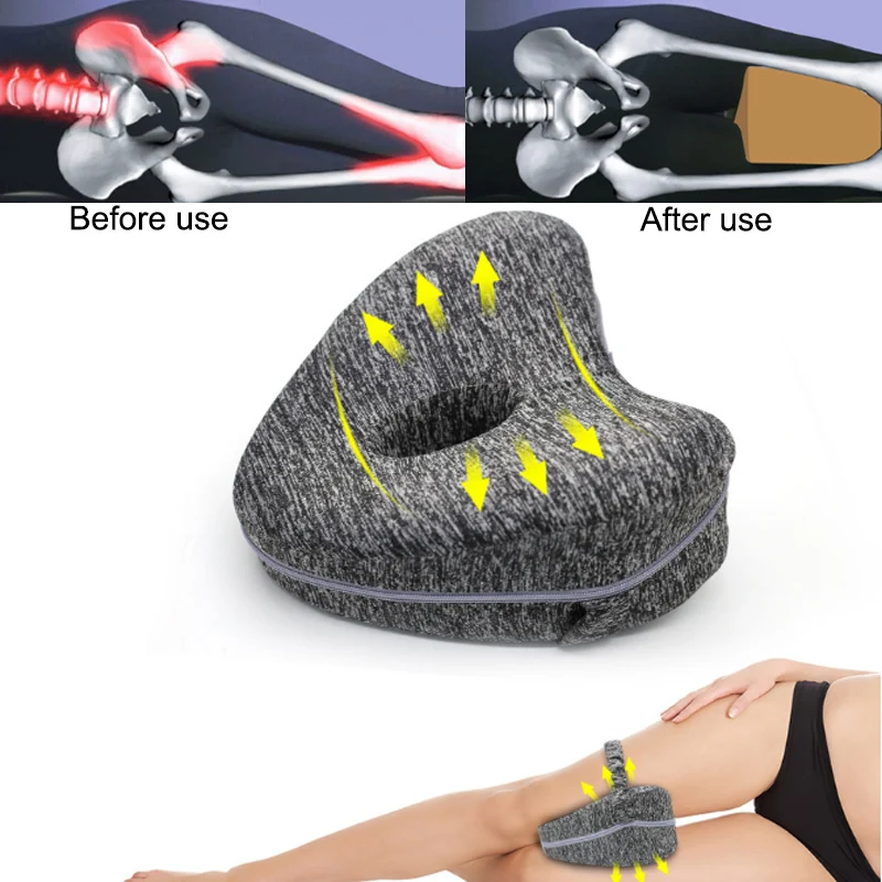 For Hip Pain Orthopedic Pillow Sciatica Memory Foam Leg Positioner Pillows Knee Support Cushion 1PC Between The Legs