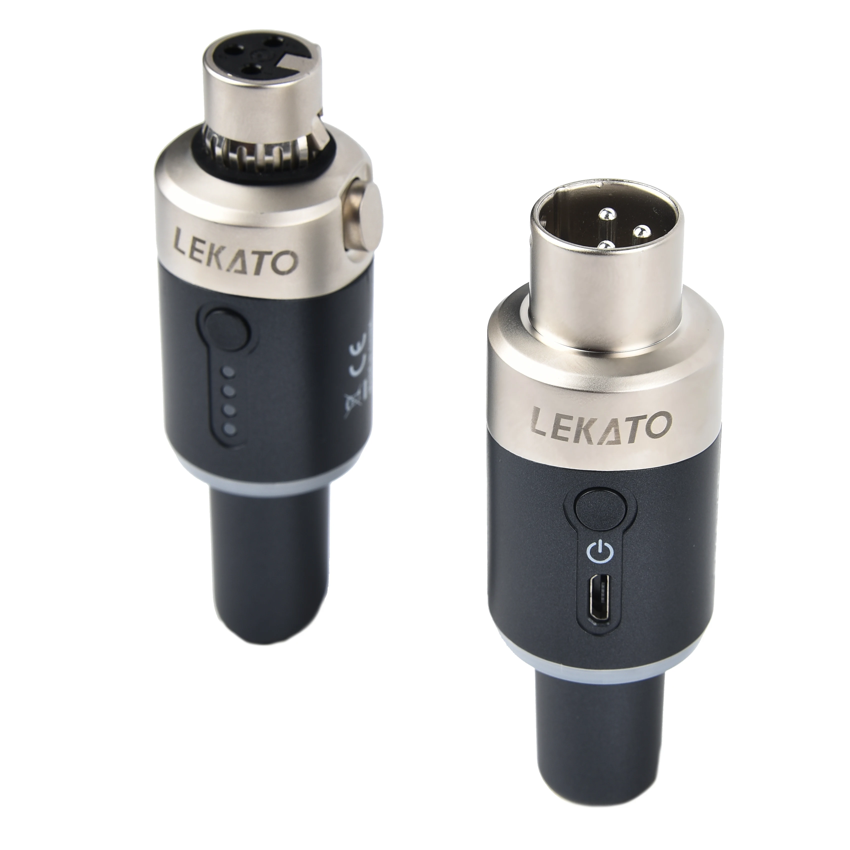 LEKATO MW-1 Wireless Technology 5.8GHz Microphone System Transceiver Guitar  Transmitter Receiver ON XLR Guitar Accessories