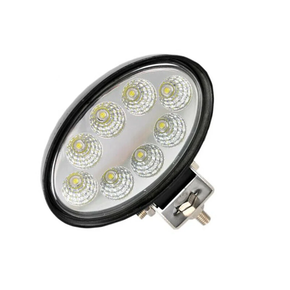

Truck LED Work Light Oval Driving Lamp 24W Off-Road Flood 6000K Shockproof