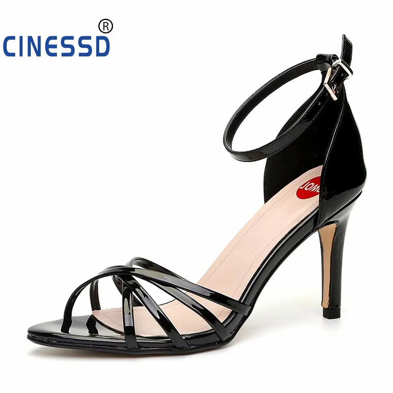 

2020 NEW Ankle Strap Heels Women Sandals Summer Shoes Women Open Toe Chunky High Heels Party Dress Sandals Big Size 41