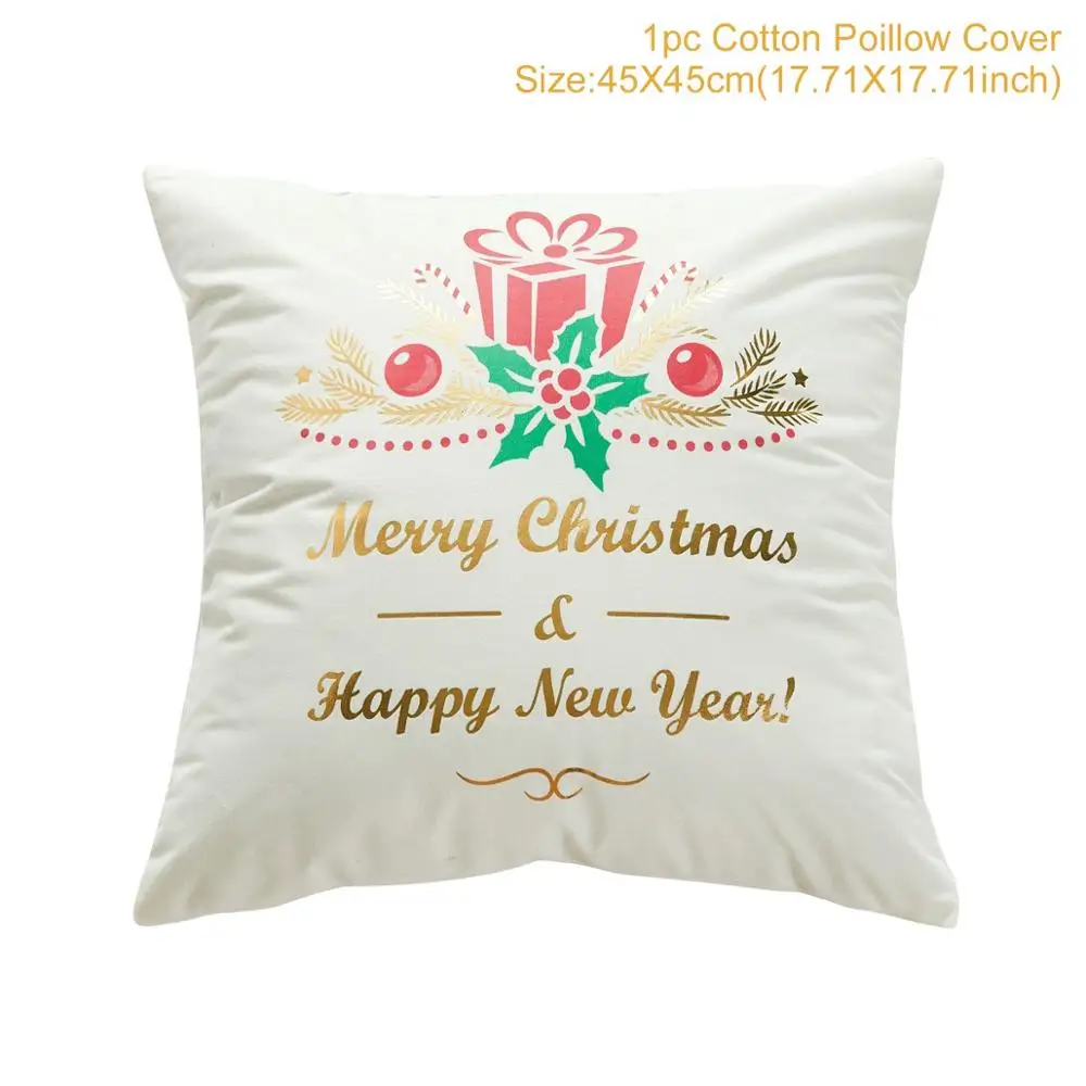 Pillowcase 14 QIFU 45*45 см, Рождественская наволочка, рождественские украшения для дома, Рождественский Декор, Рождественский Декор, Navidad Noel, новогодний - Цвет: Pillowcase 14