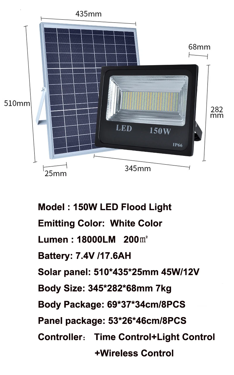 4 шт 150 W прожектор на солнечных батареях двойной ColorSolar Мощность светодиодный свет потока Сад Путь уличный прожектор Водонепроницаемый