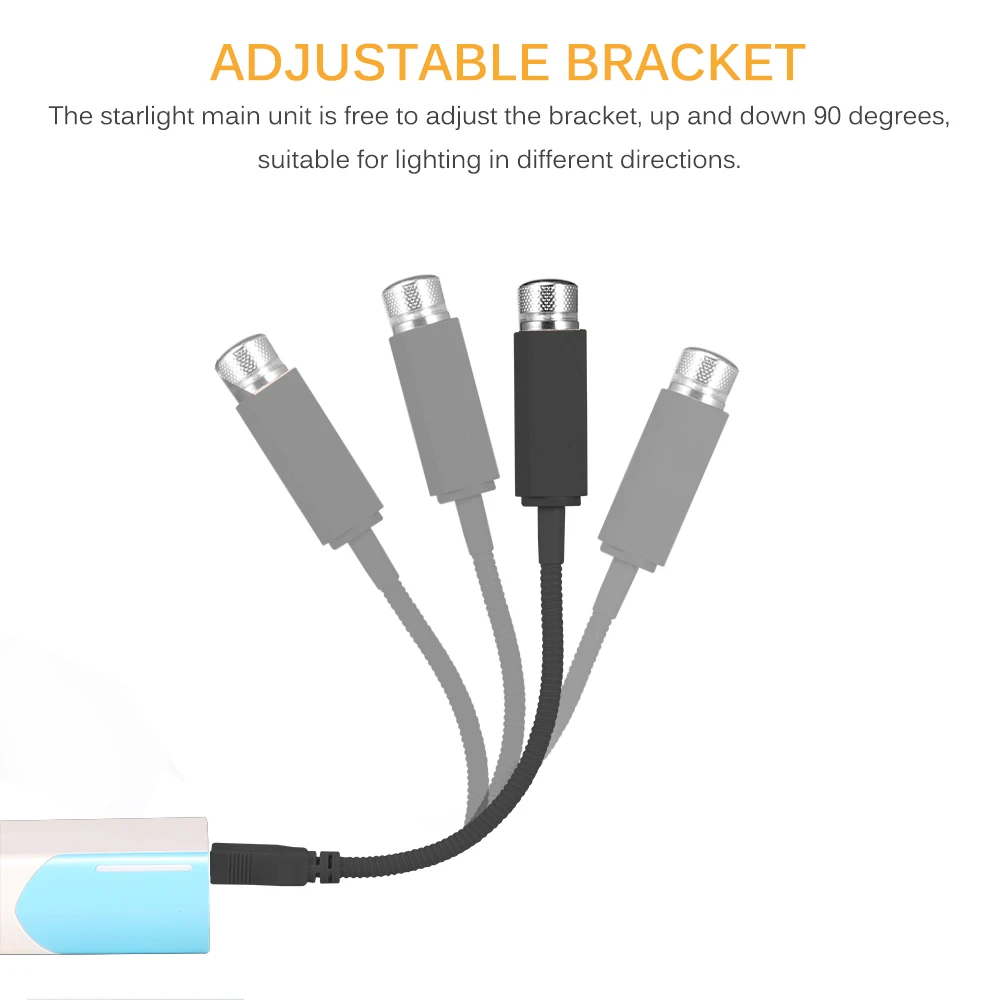 Автомобильная Usb атмосферная потолочная крыша интерьерное украшение автомобиля звездное небо верхний подлокотник коробка проекционная лампа модификация