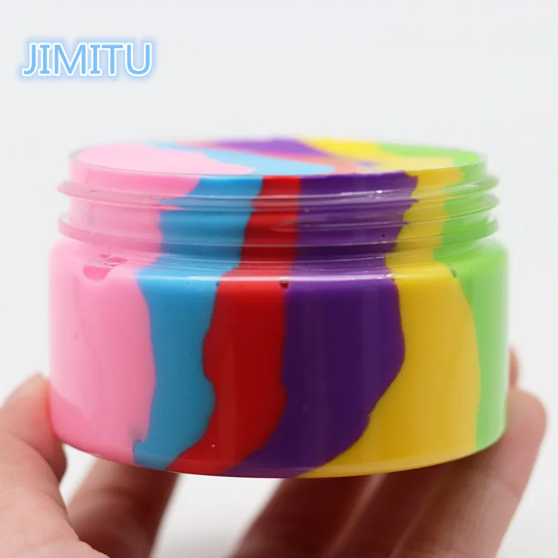 JIMITU цветной хлопок слизь слизи слизистый Пластилин DIY тыкать цветная грязь
