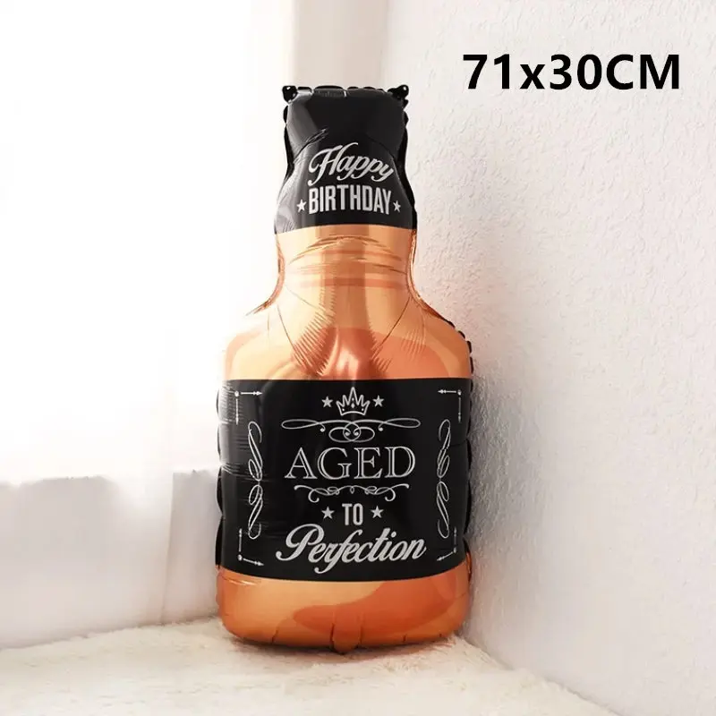 1 шт. бокал для шампанского бутылка вина алюминиевый гелиевый воздушный шар