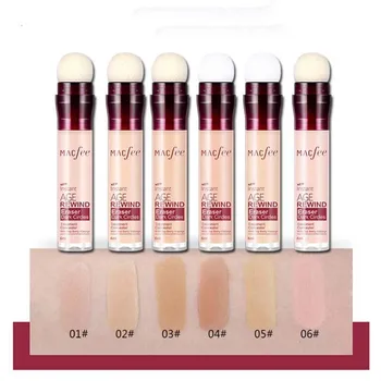 

Face Base Makeup Concealer Cream Facial Corrector Foundation Cover Cream Sponge Head Concealer Stick Moisturizing