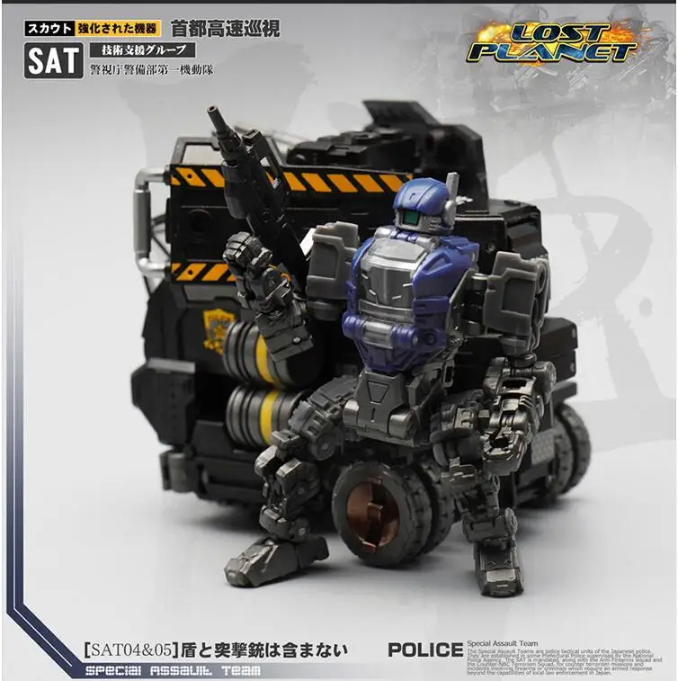 Экшн-фигурка MechFansToys MFT Mech Soul SAT-07 & SAT-08 SAT07 SAT08 полиция и Rev комплект из 2