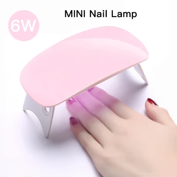 

6W Nail Dryer LED UV Lamp Micro USB Gel Varnish Curing Machine For Home Use Nail Art Tools Nail For Lamps drying nails gel
