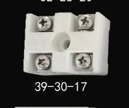 2 ceramic terminal block / high temperature insulated /Long * wide *39*30*17 high=33*21*15.5 |