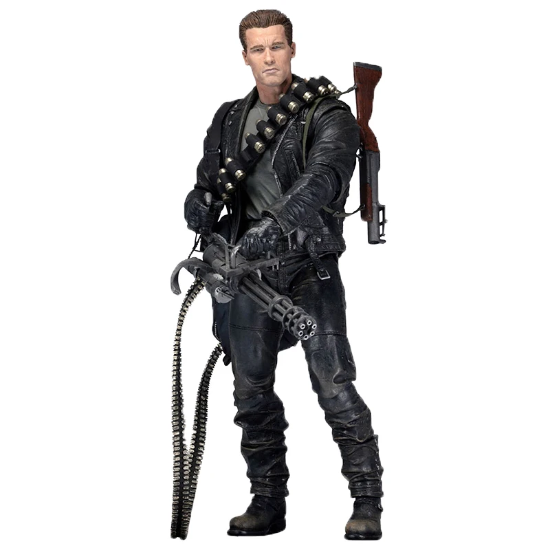 NECA Терминатор T-800 Темный Fate Sarah Connor фигурка Коллекционная модель игрушки - Цвет: A no box