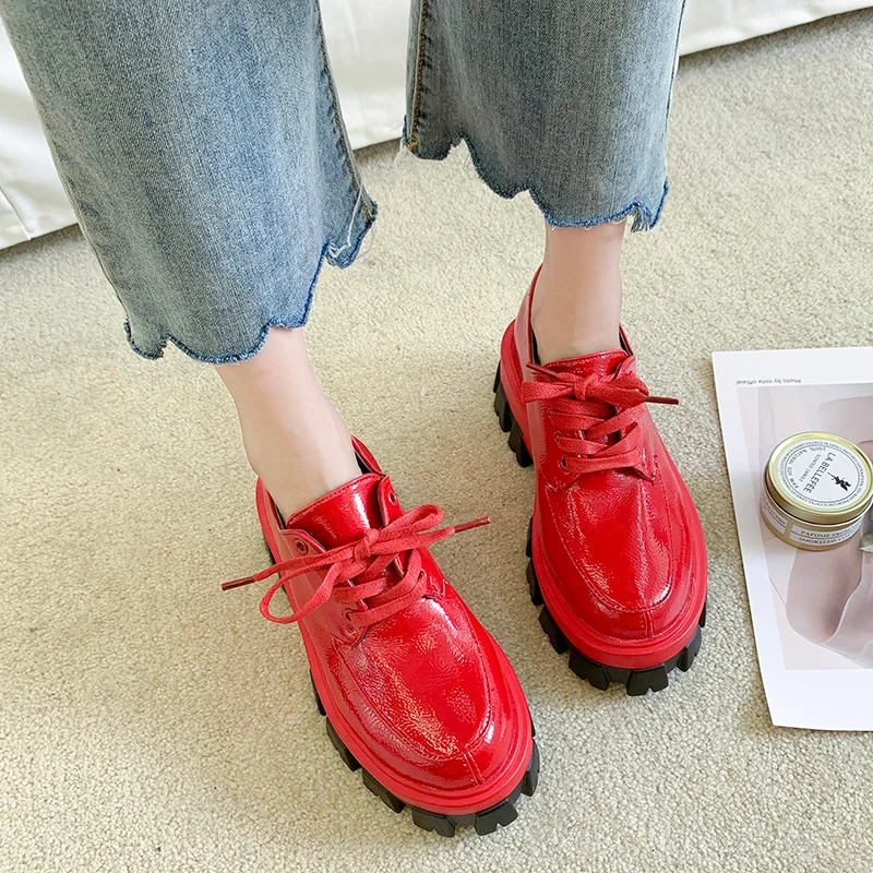Модная обувь; zapatos de mujer; черные туфли для девочек; обувь в стиле Лолиты; охотничьи ботинки для женщин; tales of zestiria - Цвет: red