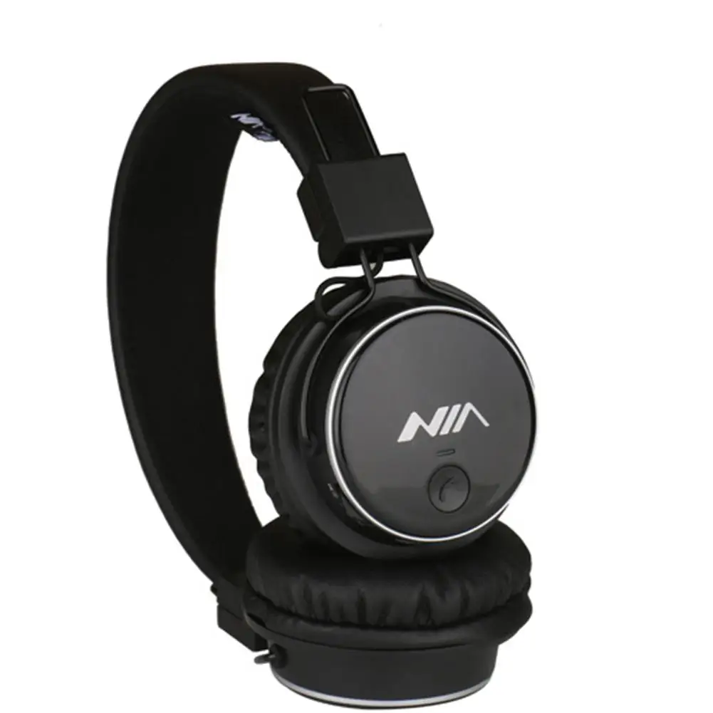 HobbyLane NIA-Q8 Head-wearing Wireless Sports Foldable Plug-in Stereo Bluetooth Headset - Цвет: black
