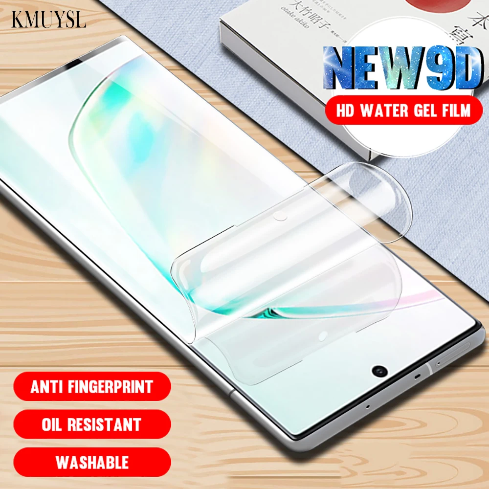 

9D Hydrogel Film For Samsung Note10 Plus Full Screen Protector For Samsung Note 10 Galaxy Note10 Pro Soft Film Not Glass 3 piece