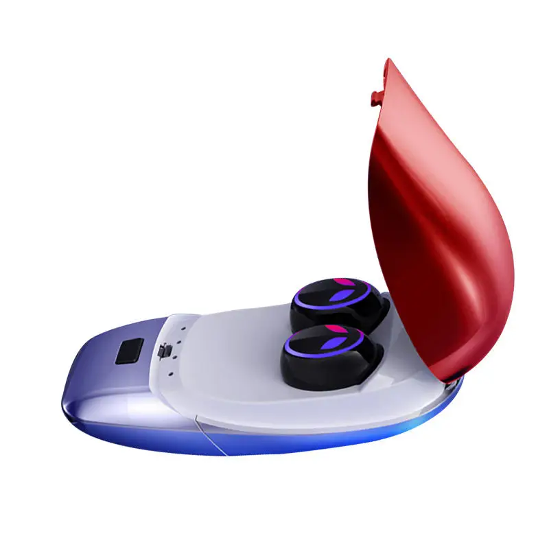 Red Горячее предложение! Распродажа! Беспроводные наушники 5,0, Bluetooth наушники, гарнитура Handfree, водонепроницаемые стерео спортивные бинауральные наушники для смартфонов - Цвет: Red