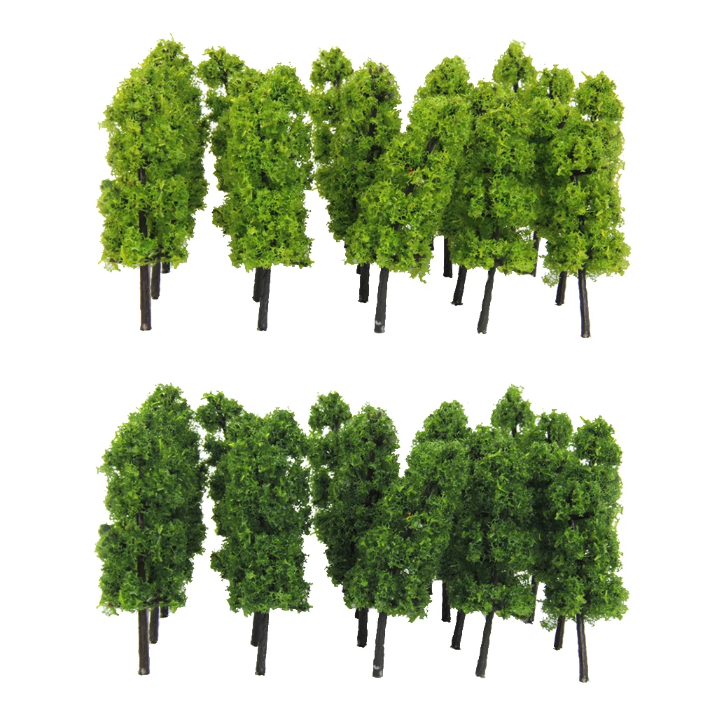 60 Pack Model Tree -1/150 1/200 Scale Train Railway Scenery, Architecture Street Park Layouts Supplies
