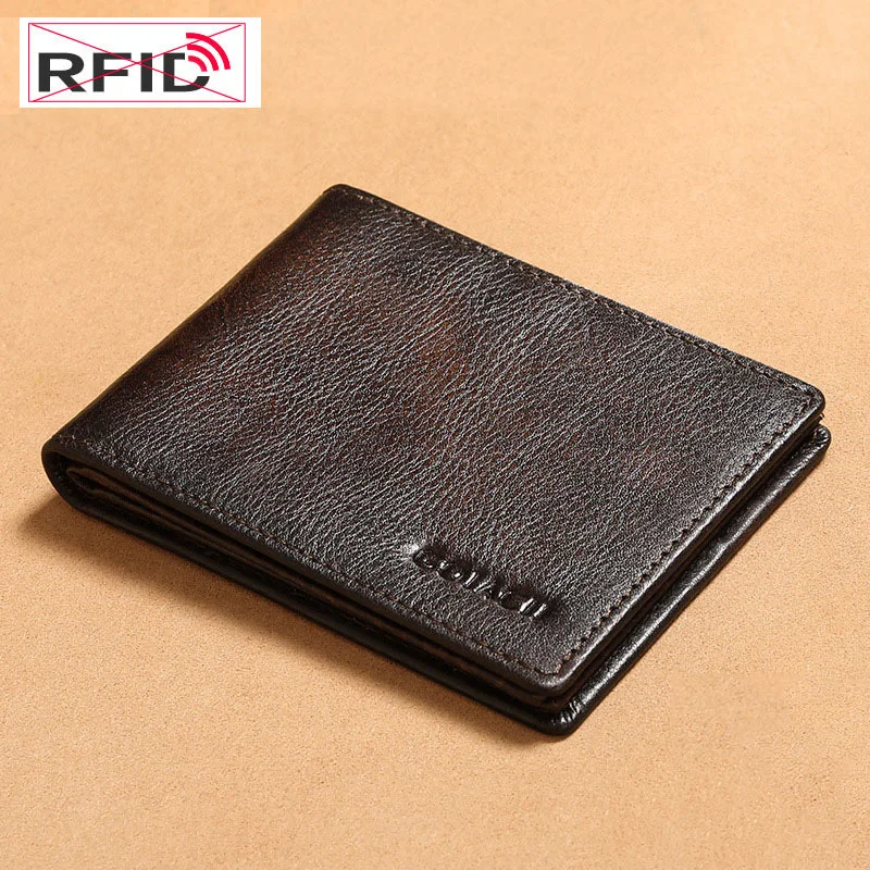 

Rfid Secure Cash and Cards Wallet Genuine Leather Men Driver License Case Rfid Card Protection Cover for Driver's Documents