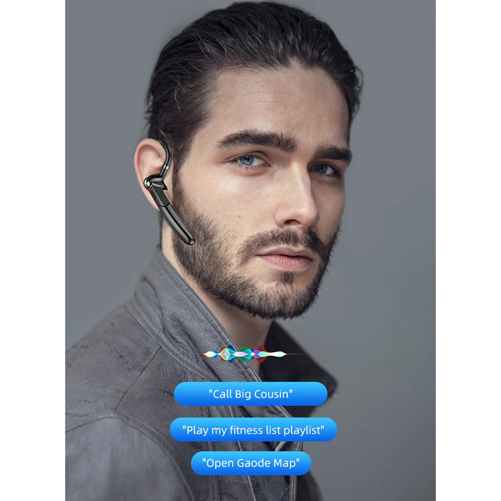 ME 100 Ear hook Wireless Bluetooth Headphone With Mic Stereo Headset Earphone Wireless Headphones Good Sound Noise Cancel