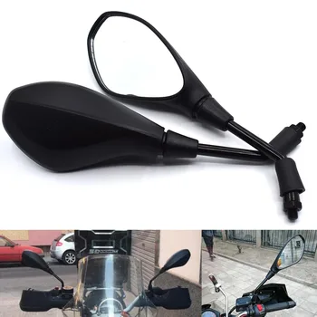 

black 10mm Universal Motorcycle Rearview Back Side View Mirrors For Yamaha MT-01 MT-03 MT-07 MT-09/SR/FZ-07 FZ-09 MT-10