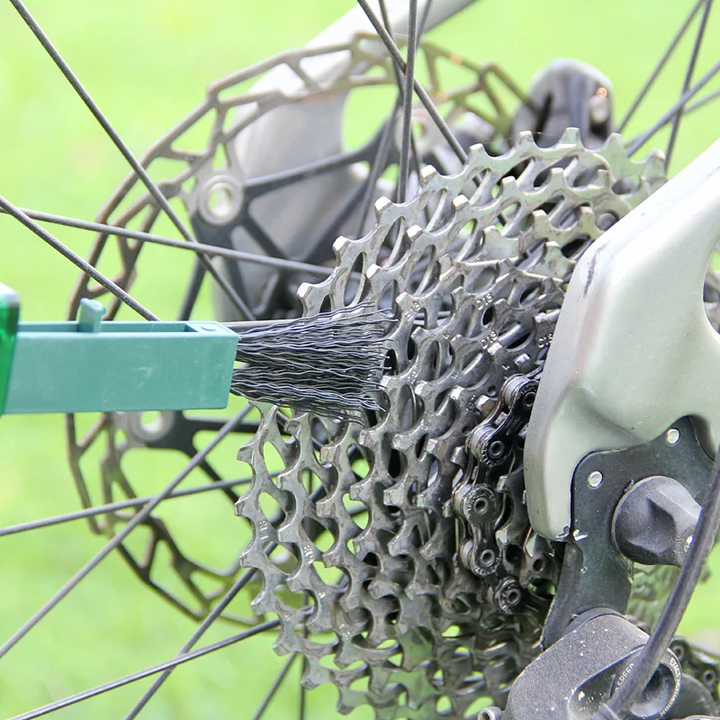 Велоспорт MTB велосипед цепь Очиститель Многофункциональный набор инструментов маховик чистая стирка комплект кассета быстрая чистка инструмент Щетки скруббер коробка