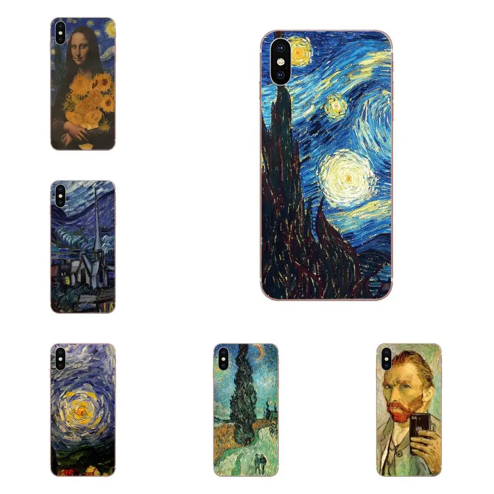 

Luxury Phone Case Van Gogh Starry Night For Samsung Galaxy Note 5 8 9 S3 S4 S5 S6 S7 S8 S9 S10 5G mini Edge Plus Lite