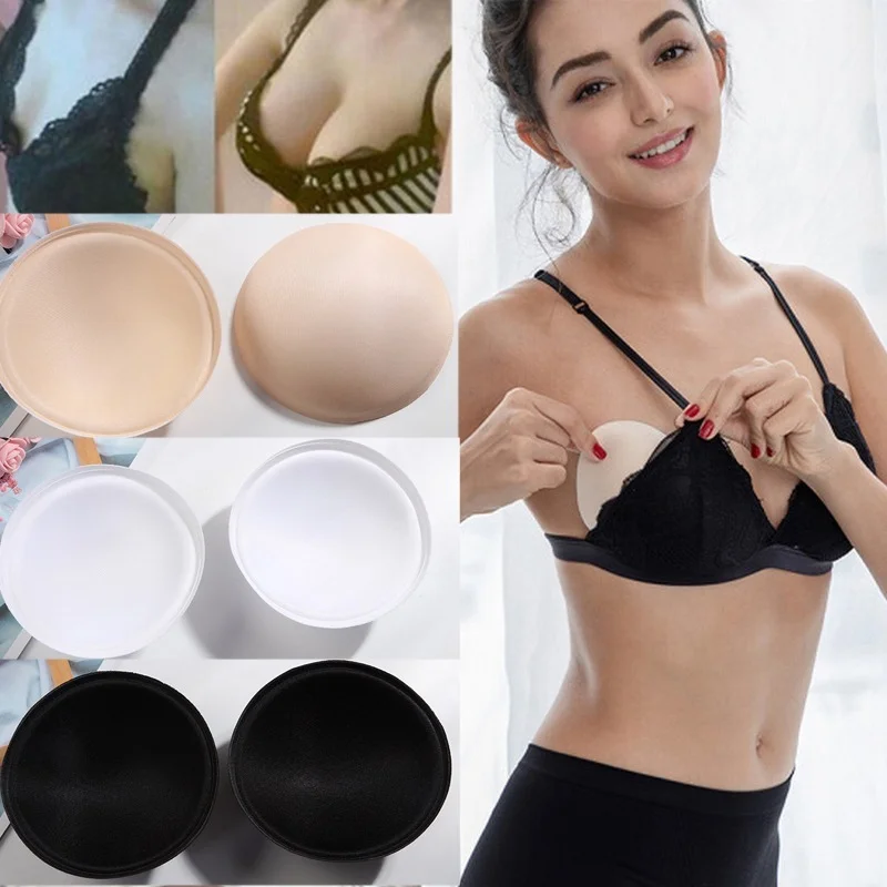 Sponge Soft Bra Inserts Pads Removable Bra Pads for Women Breast Push Up  Enhancer Bra Pad Cups Insert Bra Bikini Swimsuit - AliExpress