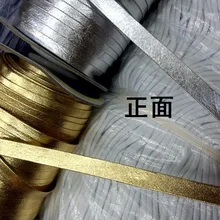 10 мм серебро золото искусственная кожа полиуретан Привязка смещения ленты платье-изготовление ремесло Лоскутная обивка шитье текстиль свадебные аксессуары