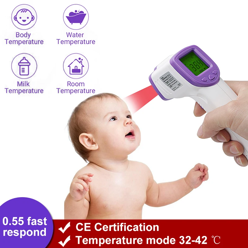 

Digital Infrared Thermometer For Baby Adult Temperature Instruments Non Contact Infrared Multi functional Thermometer