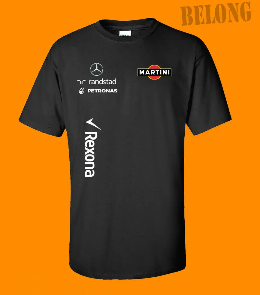 

Hackett Williams Martini Racing 2016 Formula One Replica Team T-Shirt Tee Men'S Unisex Racing Tee Size S-3Xl