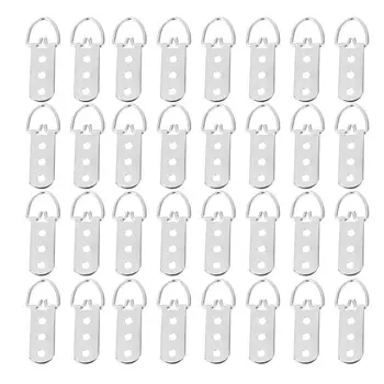 

100pcs Photo Frame Hooks Heavy Duty Hole Picture Frame Hooks Hangers (Silver)