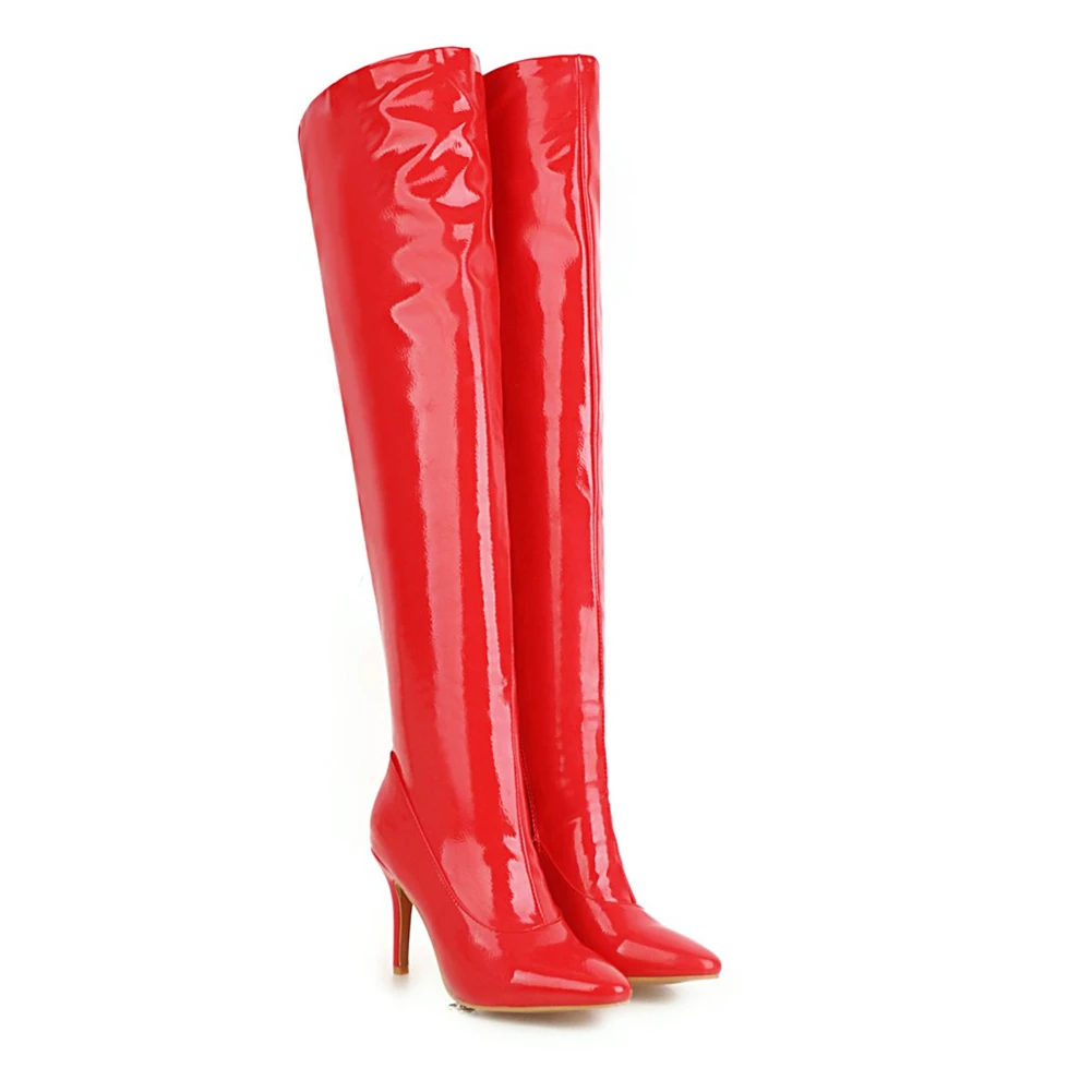 SARAIRIS Big Size 33-48 Brand New Pointed Toe Women Shoes Sexy Ladies High Heel Party Prom Shoes Woman Over The Knee Boots