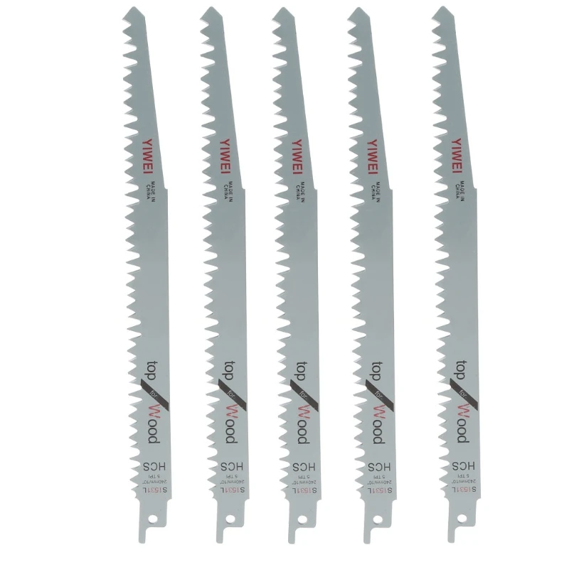 5 Pcs 240mm High Carbon Steel Reciprocating Saw Blades Sabre For Wood 94PC 5 Pcs 240mm High Carbon Steel Reciprocating Saw Blades Sabre For Wood 94PC